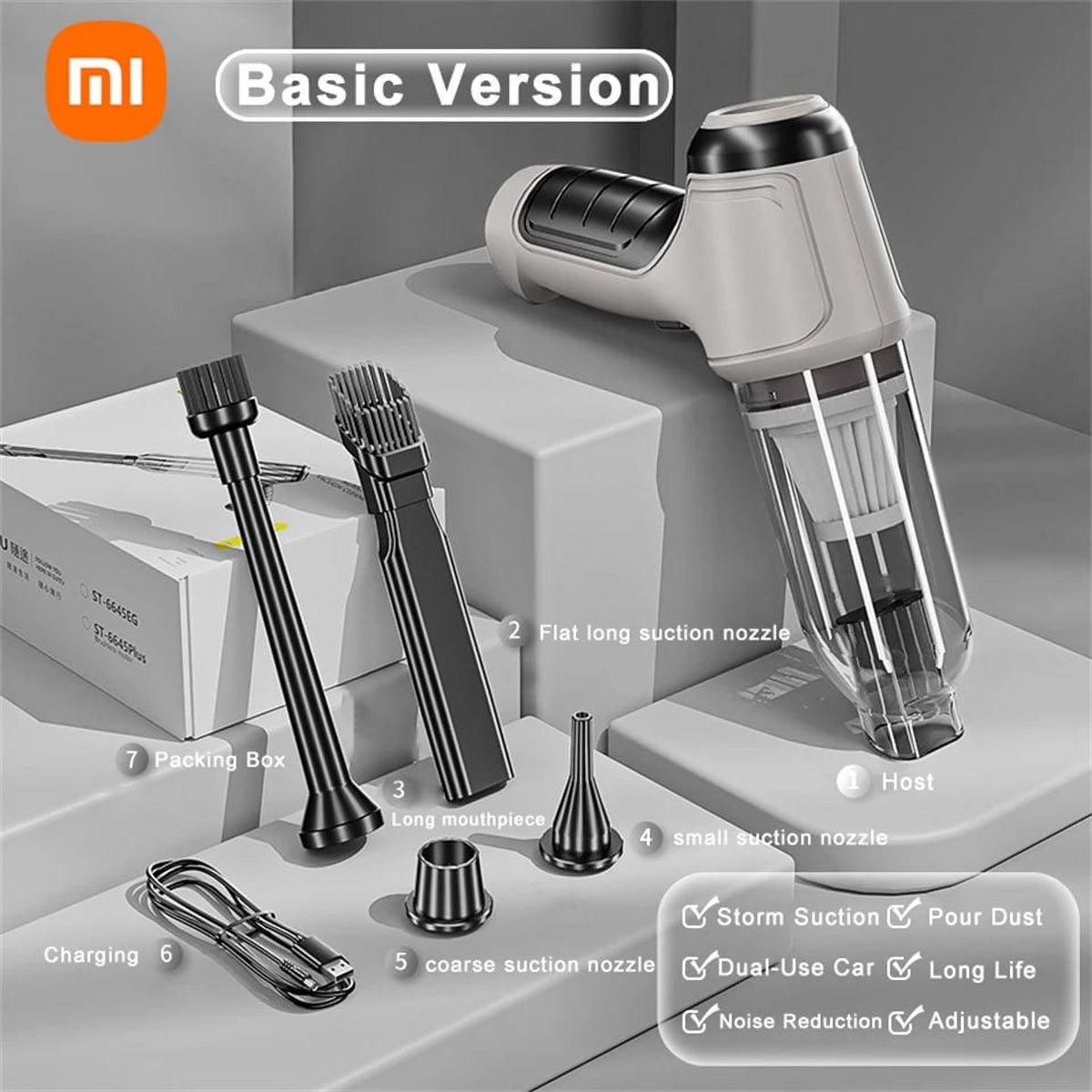 Xiaomi 95000Pa 3 in 1 120W Car Wireless Vacuum Cleaner P363