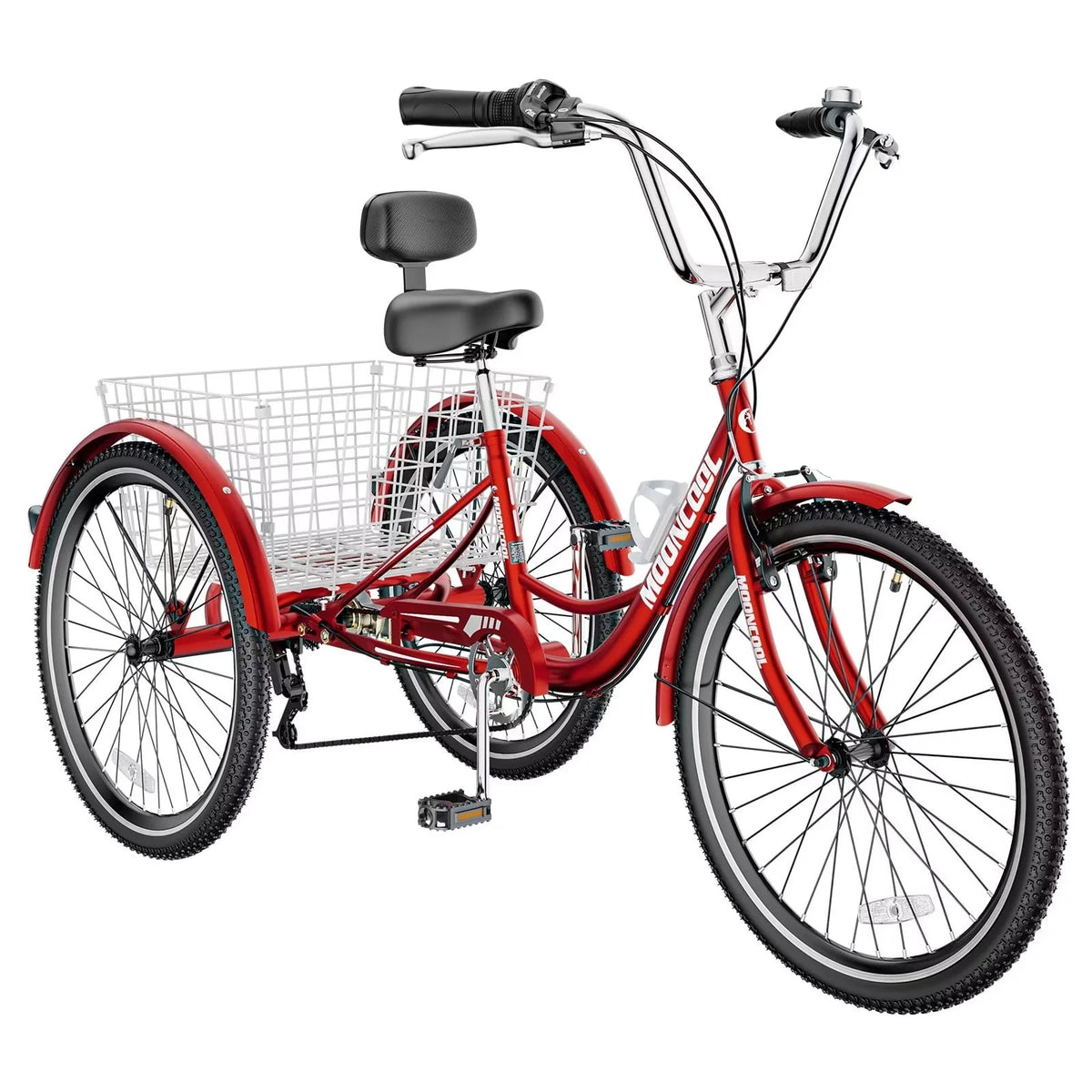 20/24/26 inch 7 Speed 3 Wheel Bicycle with Basket C350