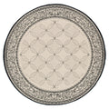 5'3" x 5'3" Round Geometric Indoor/Outdoor Area Rug A52145