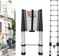 Telescoping Ladder 14FT Aluminum Folding Ladder 330lb Capacity I89005