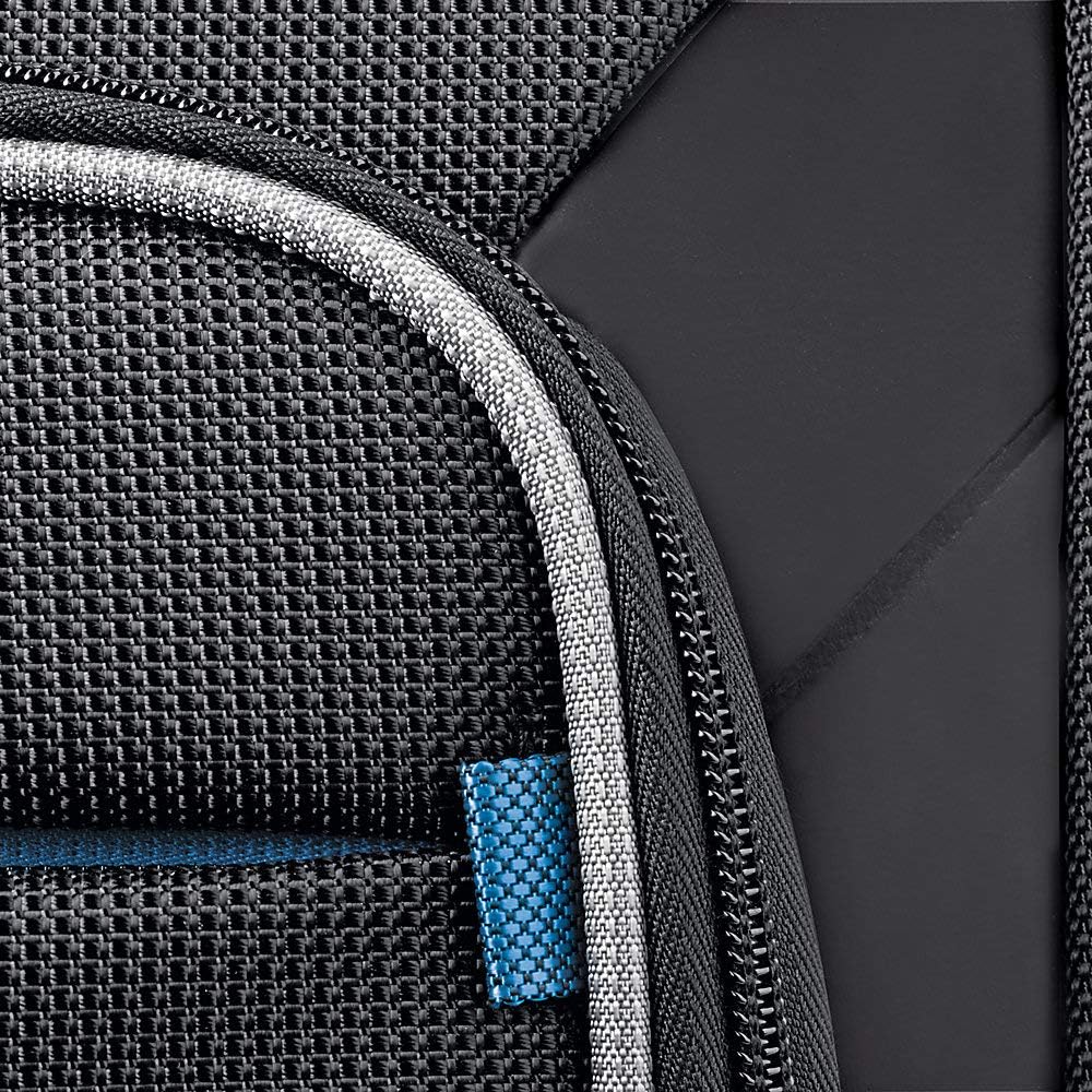 Black Blue Rolling Overnight Case T802