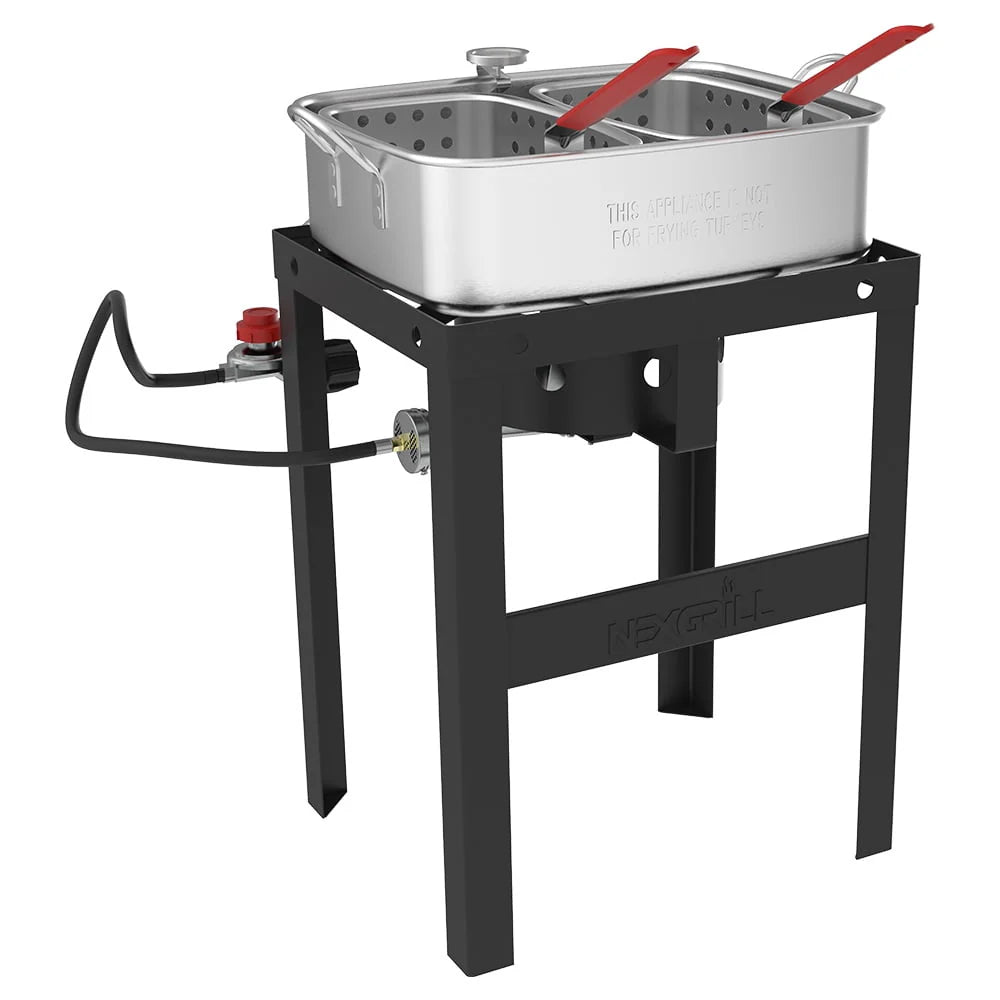 18 Qt. Aluminum Fish Fryer with Double Basket S7445