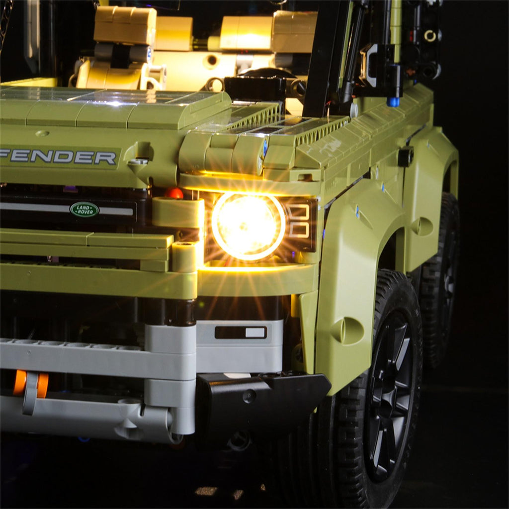 LED Lighting Kit for Land Rover Defender Building Blocks Model O133152