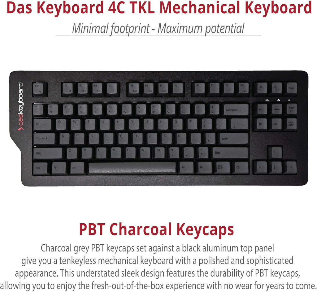 87 Keys Black Tenkeyless Mechanical Keyboard with Cherry MX Brown Switches C8630